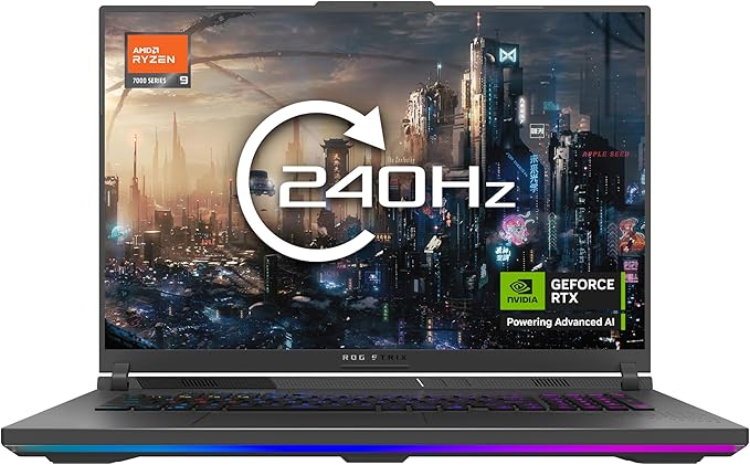 ASUS ROG Strix G18 G815LR Gaming Laptop | 18.0" WQXGA 240Hz Screen | Intel Core Ultra 9 275HX | NVIDIA GeForce RTX 5070Ti | 32GB RAM | 1TB SSD | UK Layout Backlit Keyboard | Windows 11