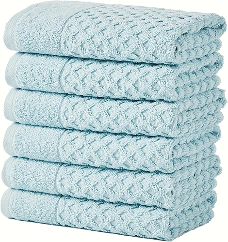 Great Bay Home - Toallas de baño 100 de algodón Toallas de baño con textura absorbente y secado rápido Colección Grayson