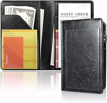 Amazon.com: Mymazn Server Book with Photo Pocket, Waiter Book Server ...