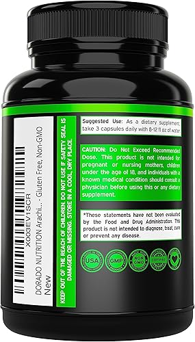 Miniatura 3 de Suplemento de ácido araquidónico de 1500 mg (150 cápsulas), suplemento muscular y de fuerza para masa muscular y recuperación para hombres y