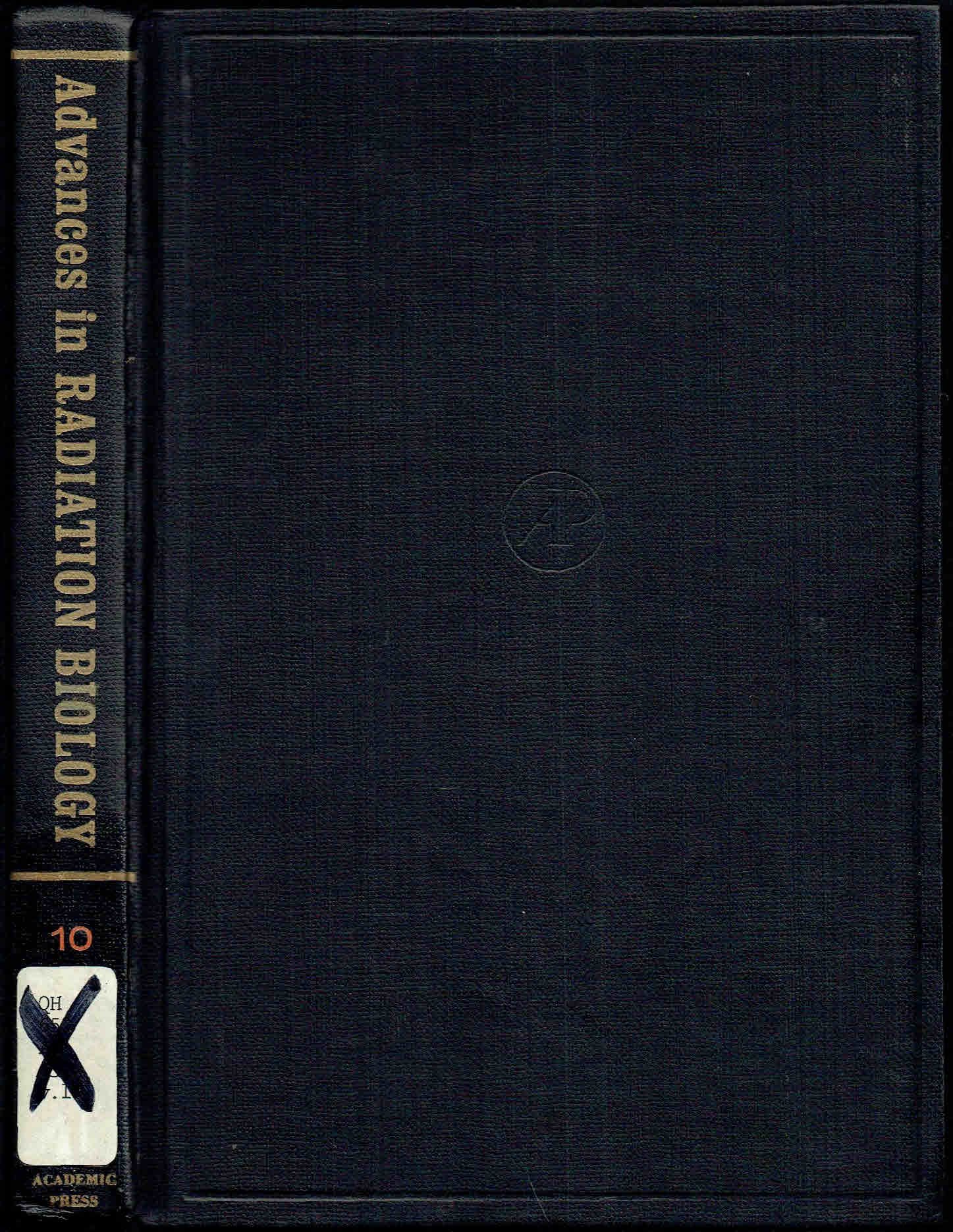 Buy Advances in Radiation Biology: v. 10 — BookShops.in