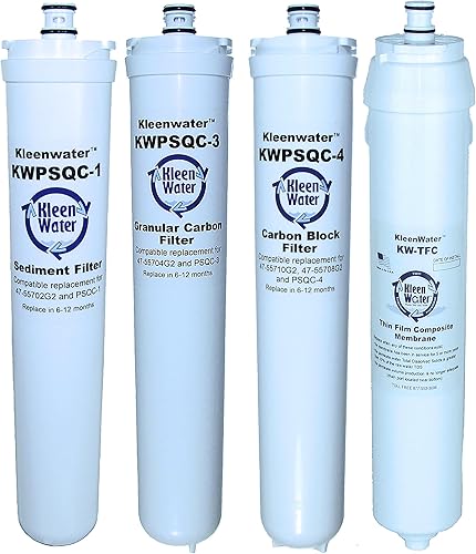 KleenWater Juego de repuesto para sistemas Ionics MicroMax 5500 y Water Factory SQC4, 47-55702G2, 47-55704G2, 47-55710G2, 66-4706G2