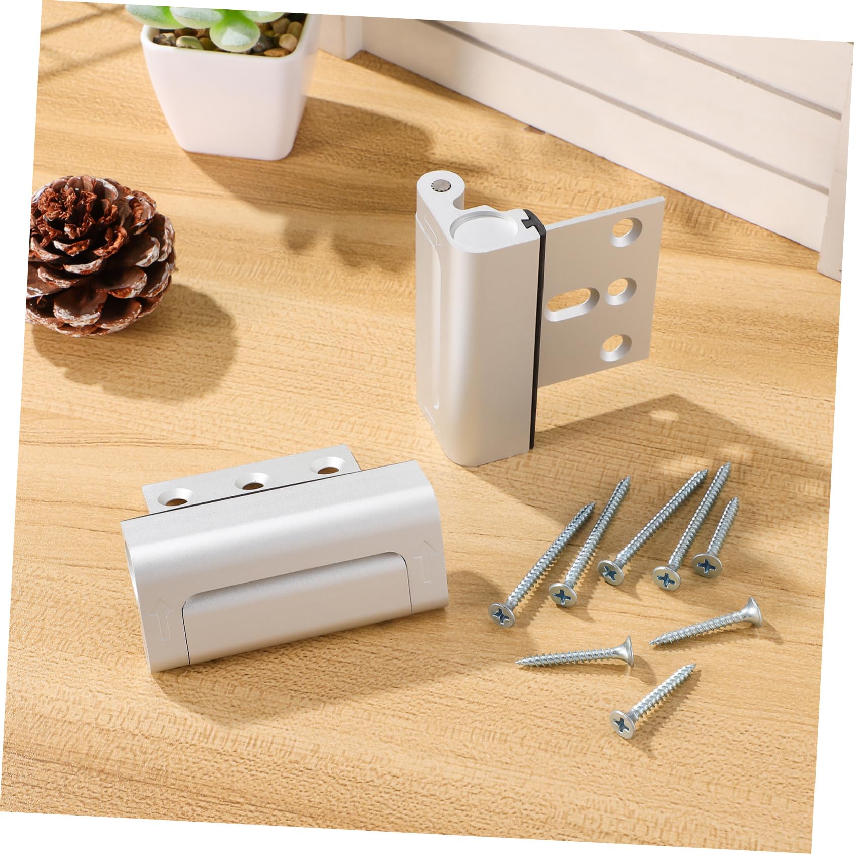 NUOBESTY 4 Set Serratura Sicurezza Per Porte Chiusura E Resistente Facile Installazione E Uso Accessorio Sicurezza E Appartamento 2 Pezzi*4