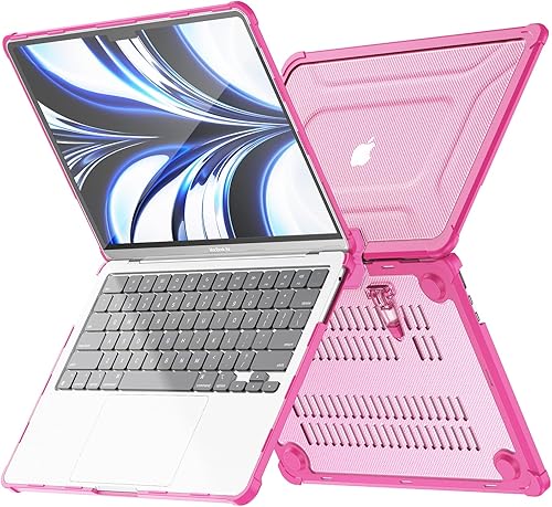 Miniatura 206 de DTangLsm Funda rígida resistente para M4 MacBook Air de 15 pulgadas 2025 2024 2023 M4 M3 M2 A3241 A3114 A2941, resistente carcasa rígida resistente