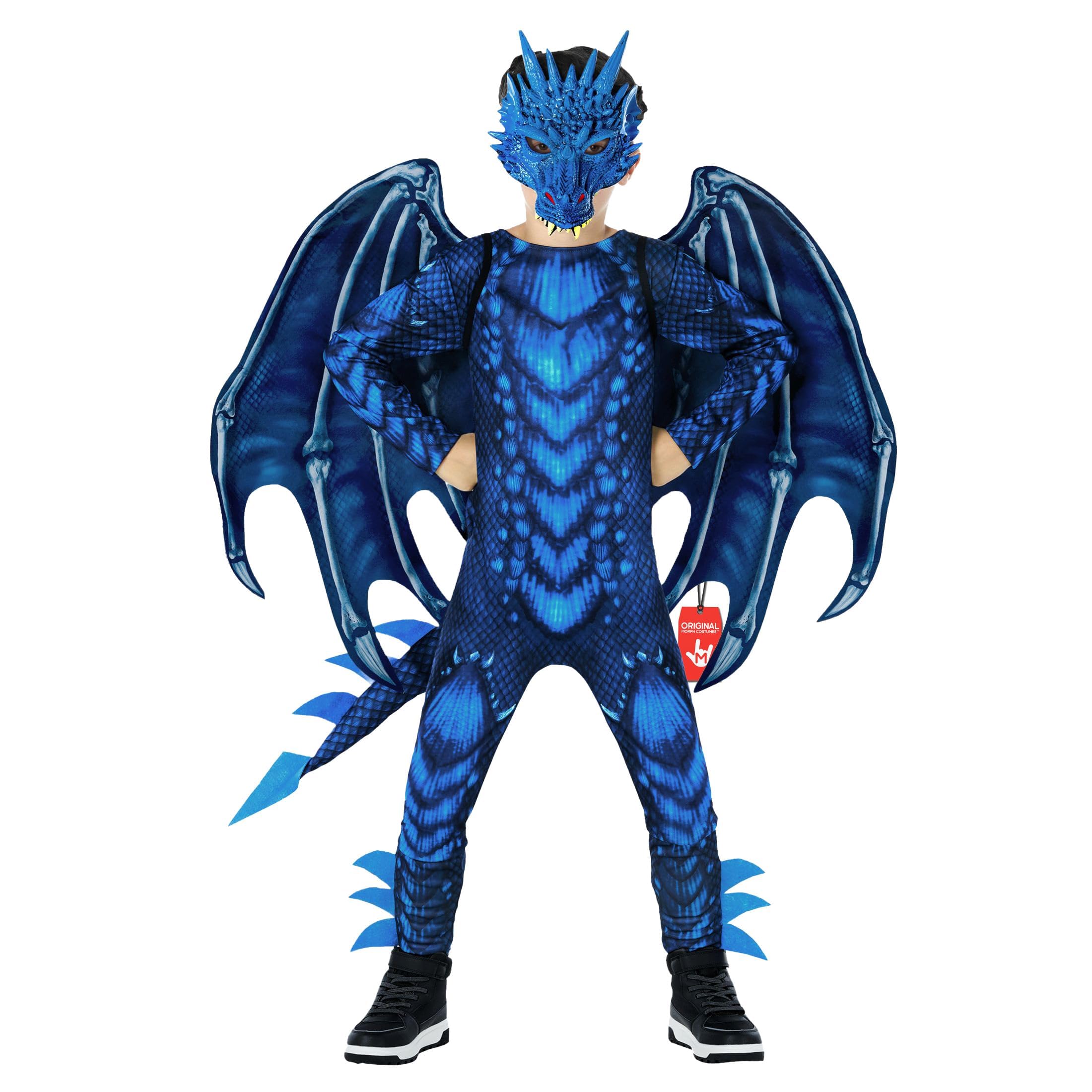 Morph Kostium smoka dla dzieci, kostiumy smoka skrzydła dla chłopców, kostiumy na Halloween dla dzieci, chłopcy kostium na Halloween