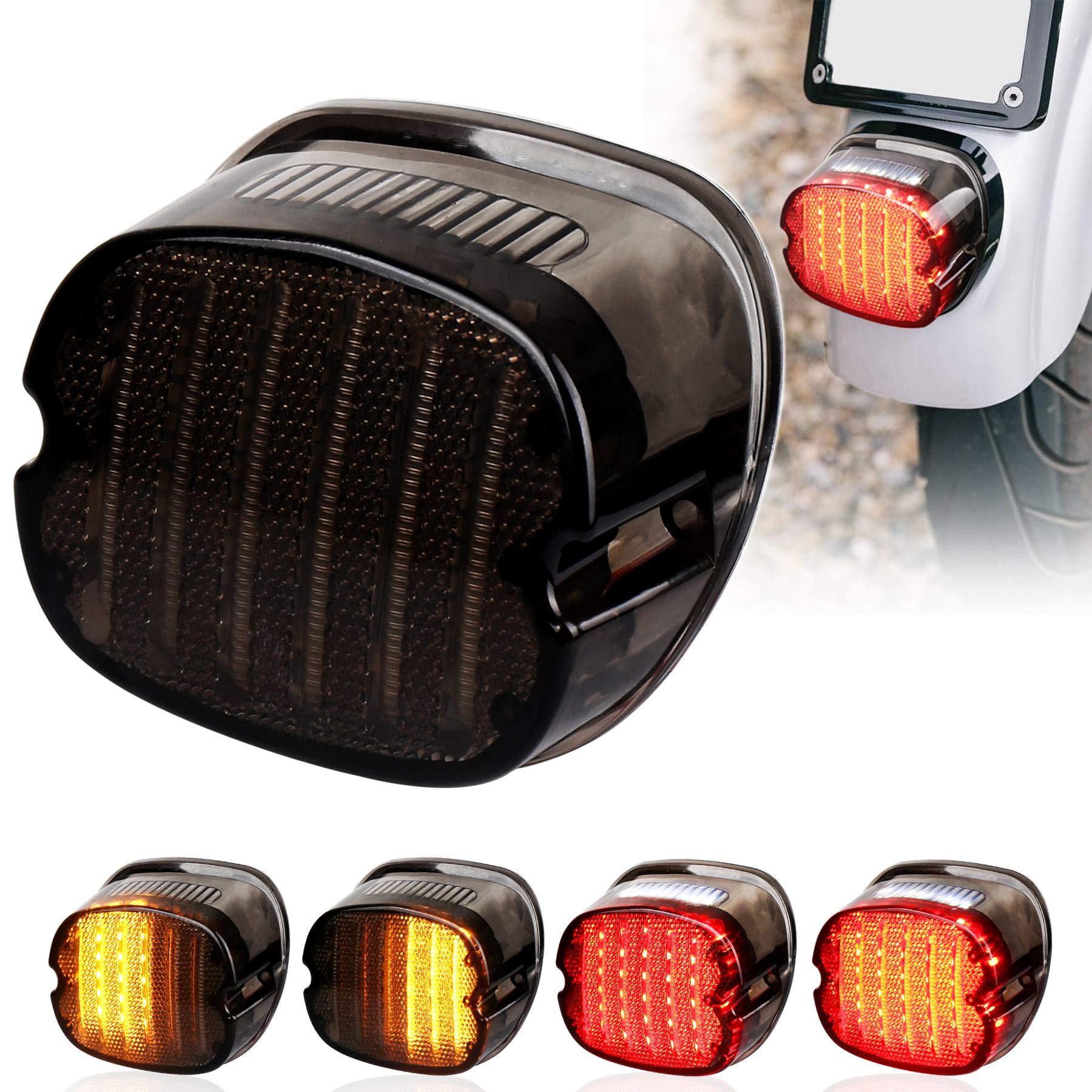 Buy MOVOTOR Tail Light Led Integrated Turn Signal Brake Running Light