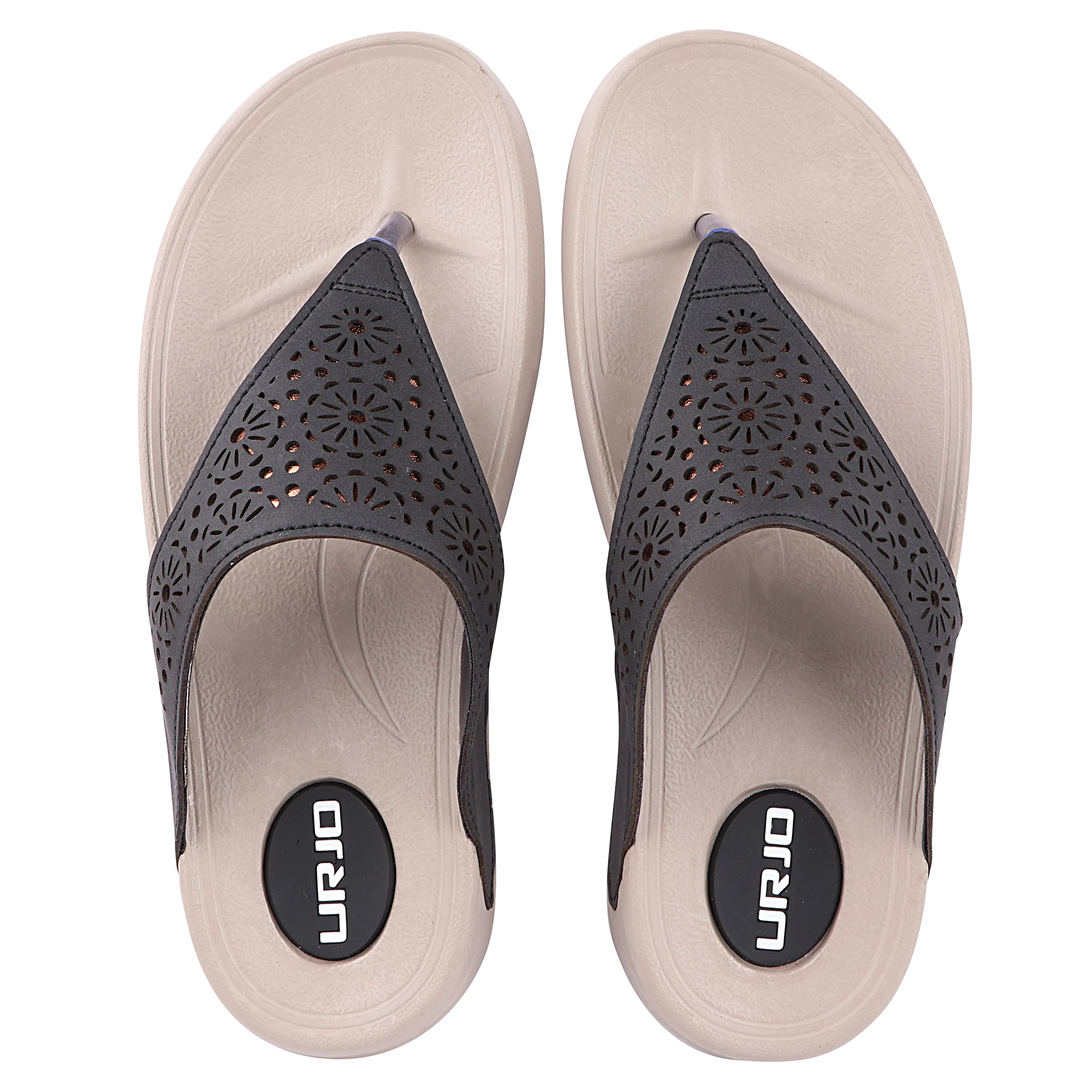 urjo Women's Slippers/FlipFlops Lightweight Super Flexible Arch Support Durable Anti Skid & Stylish Dailywear Slippers/FlipFlops for Women-picture-46