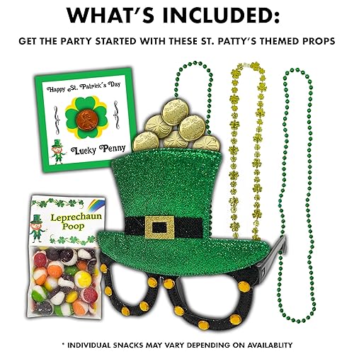 Miniatura 4 de Paquete variado del día de San Patricio, cesta de regalo, caramelos, papas fritas, caja de regalo con temática irlandesa de la suerte