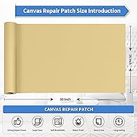 Vista 11 de KING MOUNTAIN Parche de reparación de lona de 9 x 11 pulgadas, 2 piezas, parche de tela impermeable autoadhesivo para sofás, tiendas de campaña