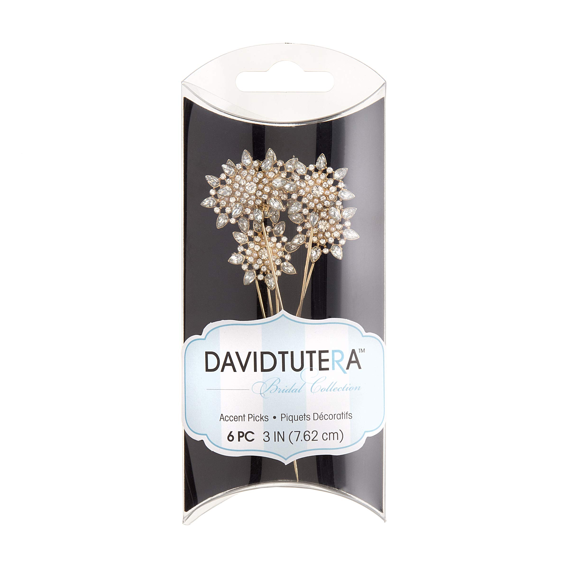 Darice David Tutera Jewelry: Spille per Bouquet Starburst Dorate, 6 Pezzi Gioielli