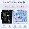PC Gamer Ocean of Stars AI, AMD Ryzen 7 7800X3D, RTX 5070TI 16G, 32GB DDR5 RAM, 1TB PCIe + 2TB SATA SSD, Control ARGB por Software, Fuente 850W, Refrigeración Líquida 240mm, Windows 11 - Computadora de Escritorio, Blanco 3