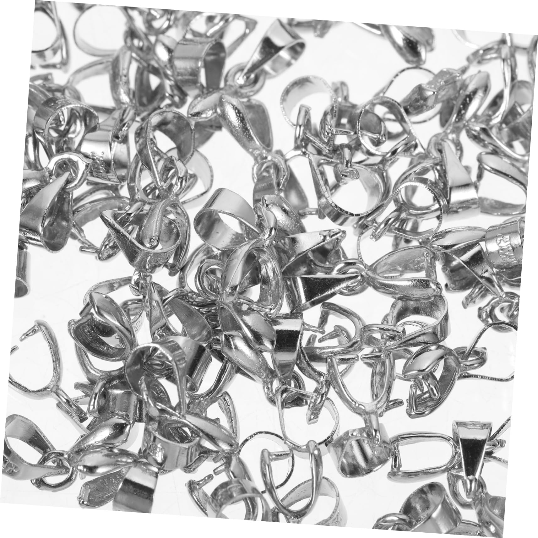 EXCEART 500 Piezas hebilla colgante gargantilla de cristal hebillas de encanto joyas un collar clip de pellizco de aleación collar encantos enlaces Metal conector botón acortar Abrazadera