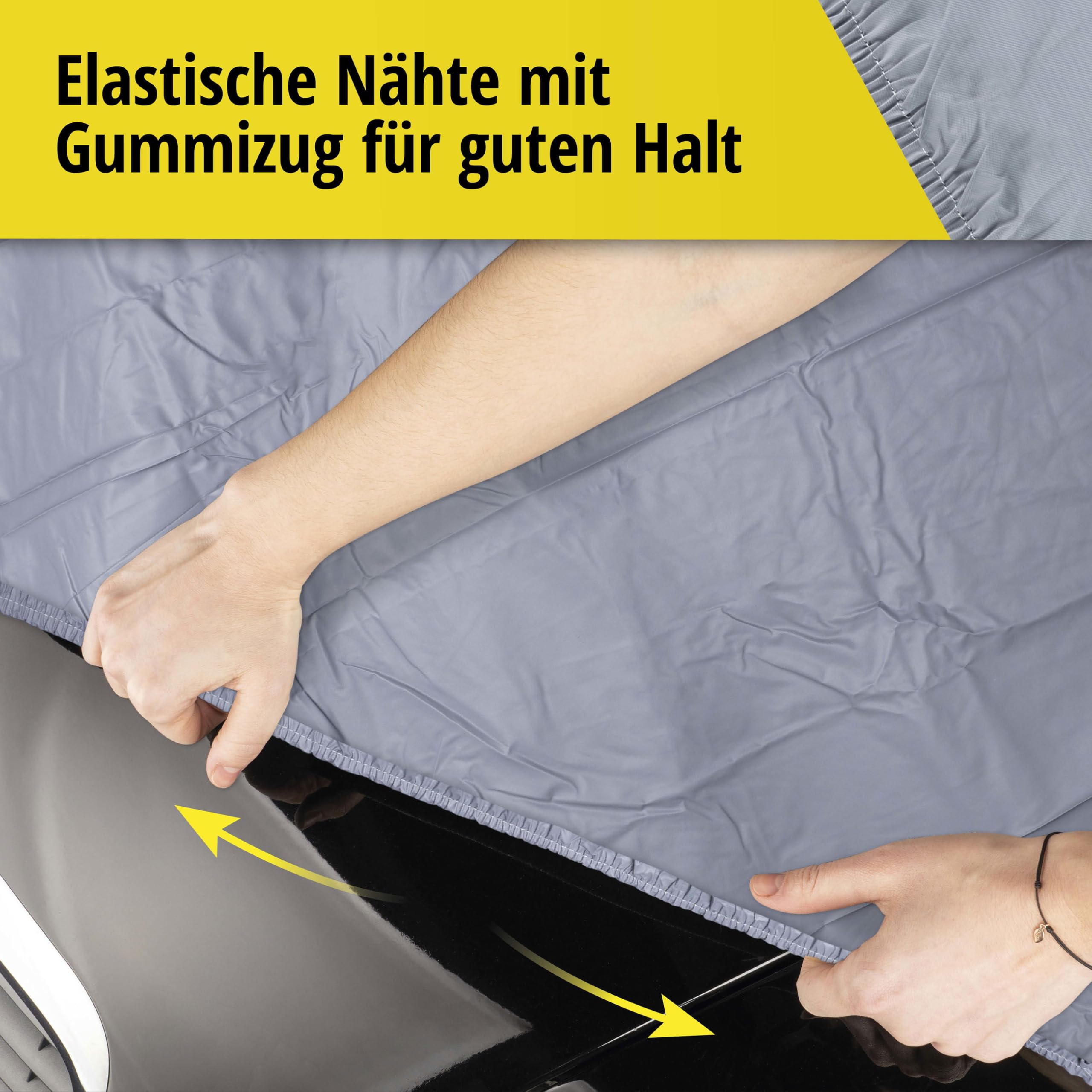 WALSER Premium Autoplane All Weather Premium, Autogarage wetterfest, Vollgarage wasserdicht, UV-Sonnenschutzplane, Autoabdeckung Größe 9 Größe 9: 4,7x1,8x1,7m (LxBxH)