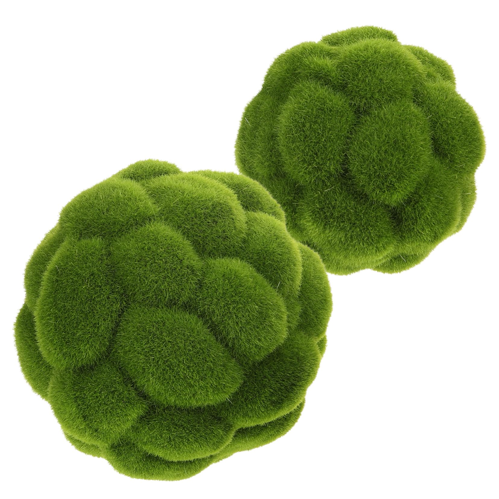 Ciieeo 6 Piezas Bola De Musgo Simulada Bolas De Musgo Simuladas Betta as Decorativas De Esferas Decoración del Cuenco as Cubiertas De as De Topiario El Plastico