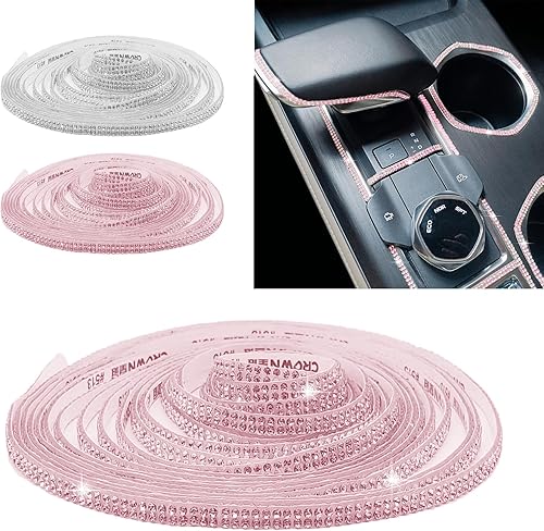 Tira autoadhesiva de 16.4 pies para interior de automóvil, accesorios exteriores para mujer, decoración de tablero de automóvil, accesorios de