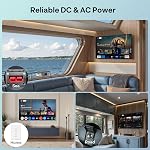 SYLVOX 40-inch RV TV, 1080P FHD Smart Google TV, 12V/24V DC & AC Power for Truck RV Boat, Waterproof Remote, 9-32V Wide Voltage Shock-Resistant Design (Marine Series)