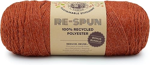 Vista 14 de Lion Brand Yarn Respun Bonus - Paquete de hilo para tejer y ganchillo, 1 paquete, seda de maíz