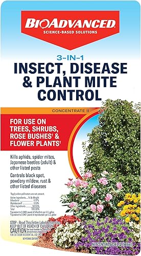 Miniatura 2 de BioAdvanced 3 en 1 Control de insectos, enfermedades y ácaros de plantas, concentrado II, 32 FOZ
