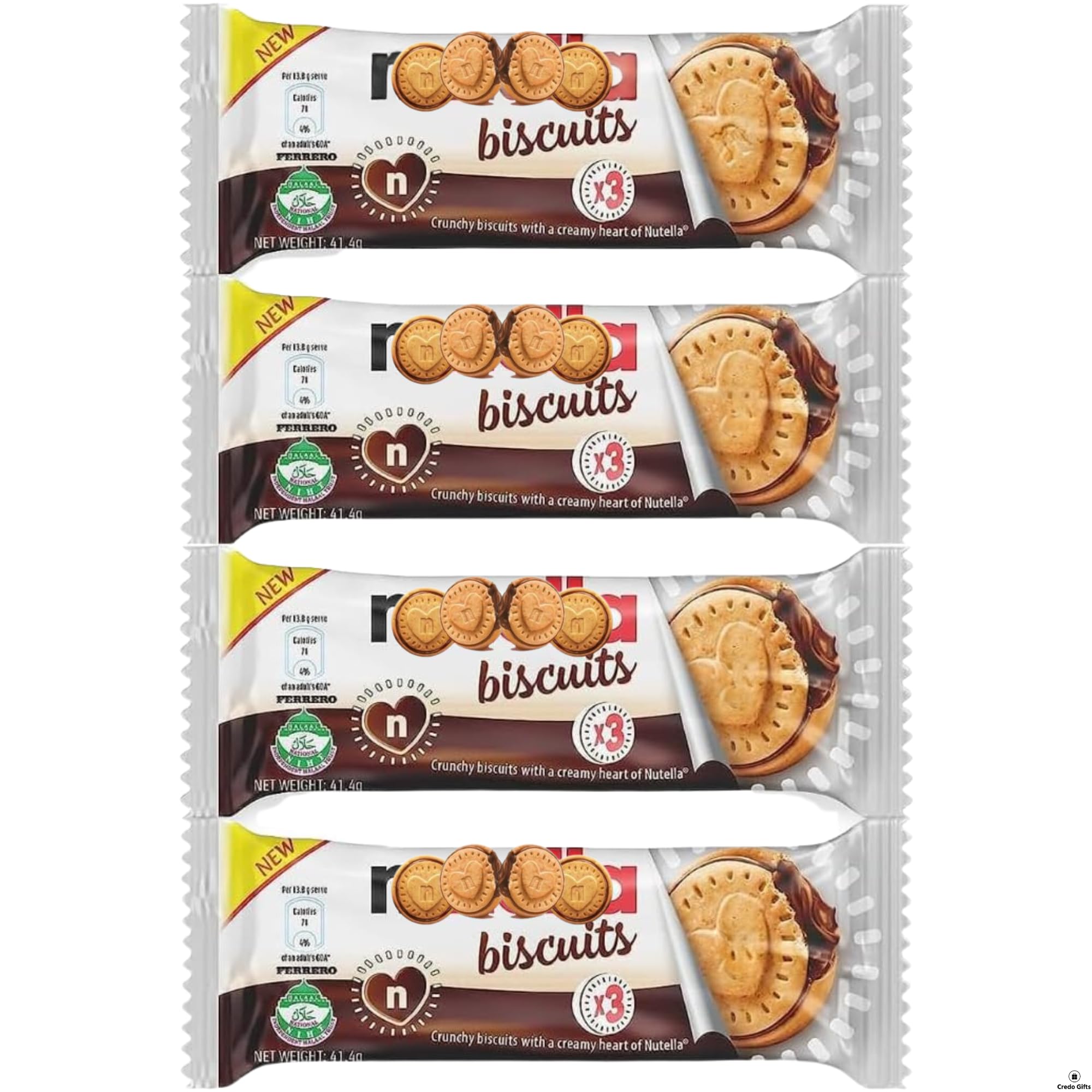 Chocolate Hazelnut Biscuit Bundle with Nutela Biscuits 42g - 3 pack (4 Pack)