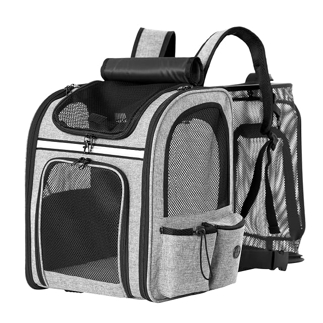 Dogat Mochila transportadora para Gatos, portátil Transpirable, Mochila Plegable para Transportar Mascotas