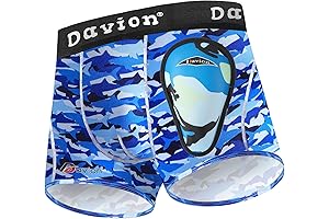 Davion Youth Boys Baseball Cup Underwear with Soft Protective Athletic Cup Compression...