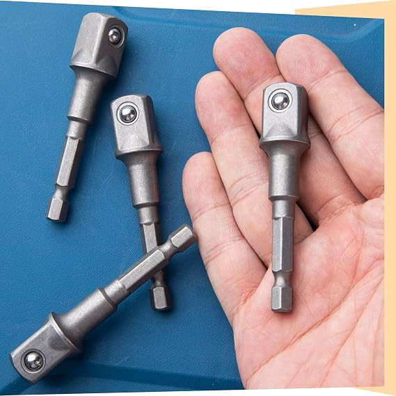 PAGOW 2 Pack 1/2 Square Impact Adapter, Extension Impact Driver Bit Set