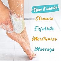Vista 4 de Spongeables Pedi Scrub Foot Exfoliating 20+ Wash Sponge