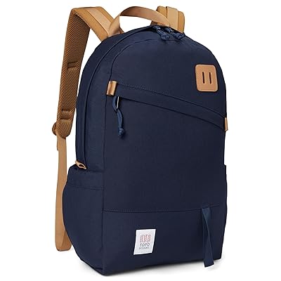 Topo Designs Daypack Classic Backpack Bags Navy, Leather/Nylon