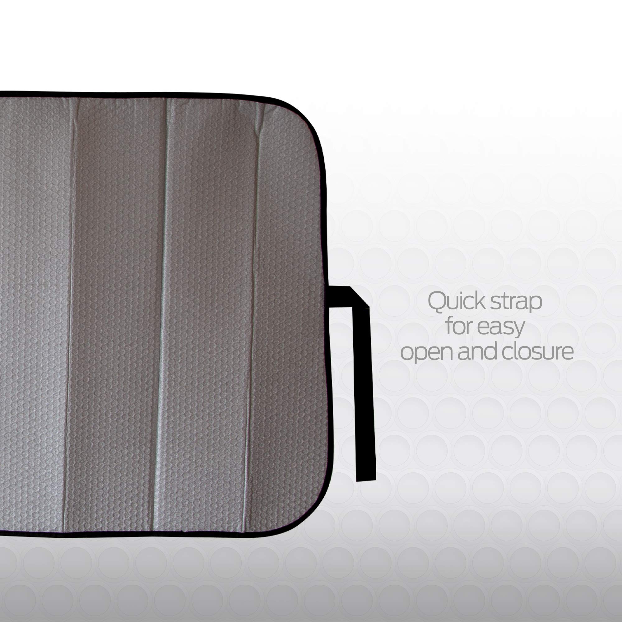 Plasticolor Weatherpro - Parasole a fisarmonica con glitter, colore: Bianco ghiaccio