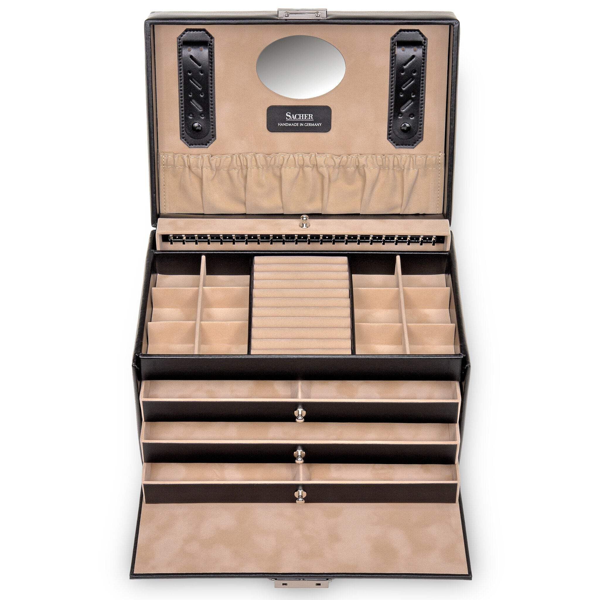 Portagioie Jasmin New Classic/Nero, Pelle sintetica