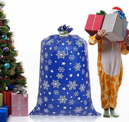 Miniatura 6 de 2 bolsas de regalo de Navidad de 36 x 56 pulgadas, extra grande, bolsa de regalo gigante, bolsa de envoltura de regalo, bolsas de regalo grandes de