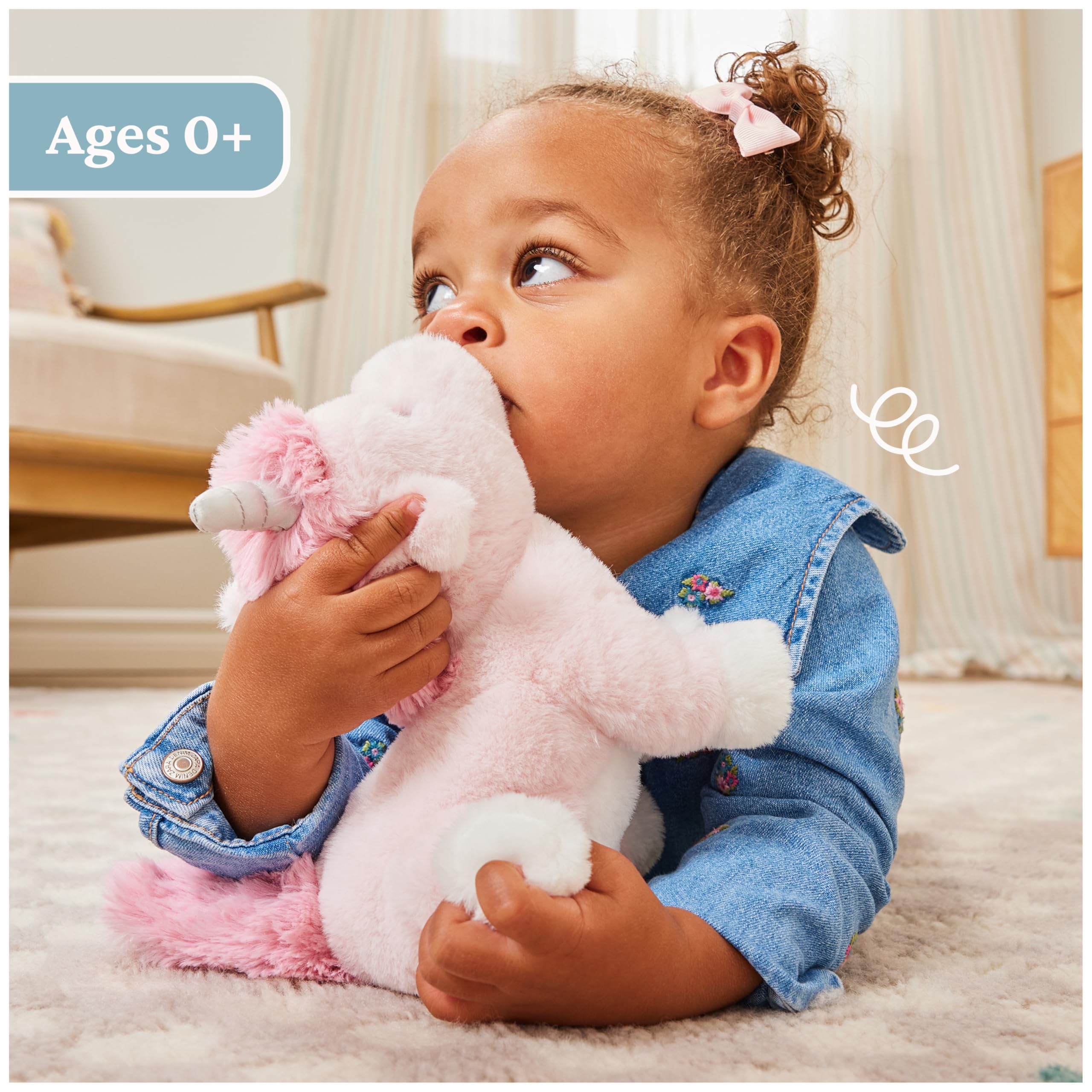 GUND Baby Alora - Peluche a forma di unicorno, per neonati e bambini, rosa, 25,4 cm