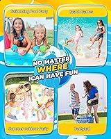 Vista 4 de SOPPYCID - 20 globos de agua reutilizables, juguetes de piscina y playa para niños, diversión de verano al aire libre, juguetes de agua para niños
