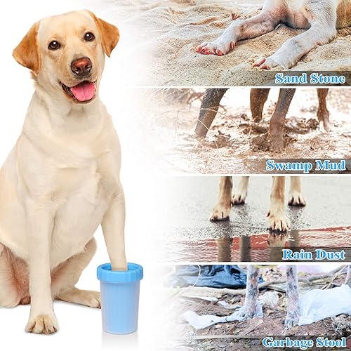 Miniatura 2 de Limpiador portátil de patas de perro (azul)