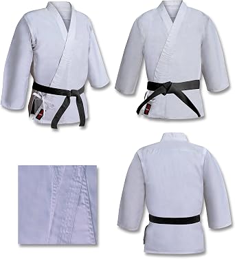 Karate suit karate Gi White suit karate Heavyweight Tournament 16oz Brushed Canvas Uniform Bleached white karate suit white Aikido suit