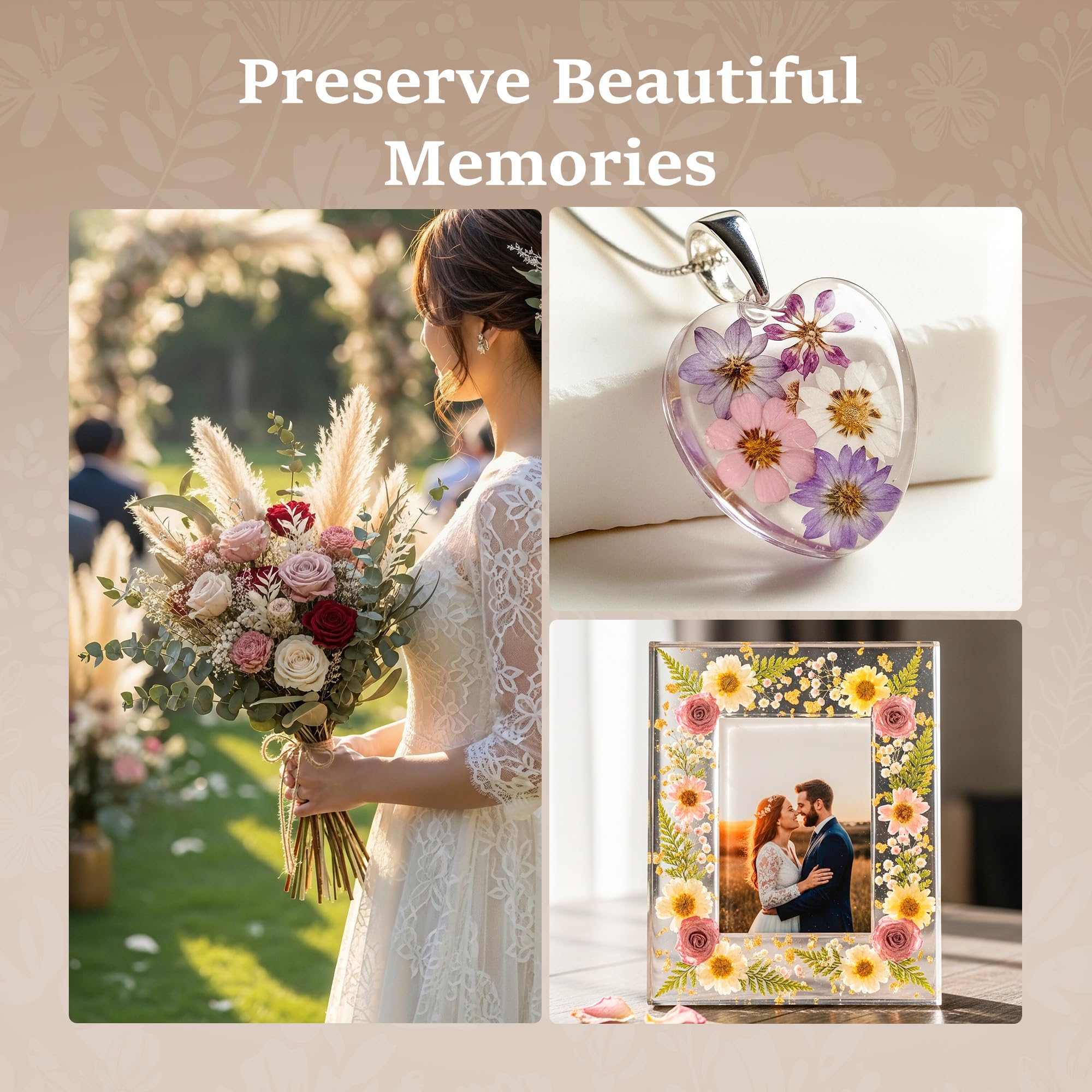Aboofx Kit de prensa de flores para microondas, 23 x 23 cm, secado rápido con paño lavable para manualidades, bricolaje, conservación para marcapáginas, secado de flores de boda