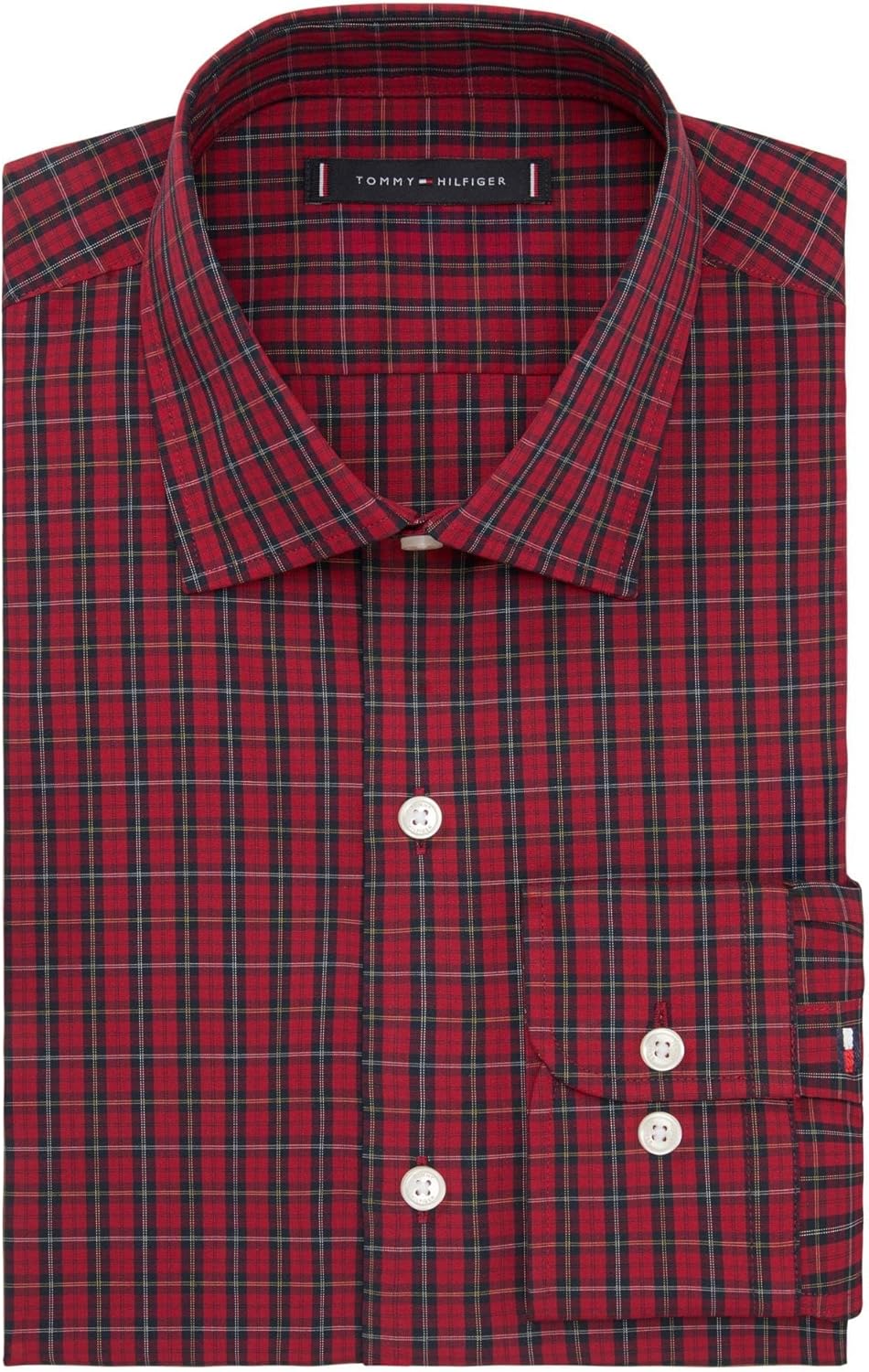 Tommy Hilfiger Mens Flex Essentials Button Down Dress Shirt - Image 3