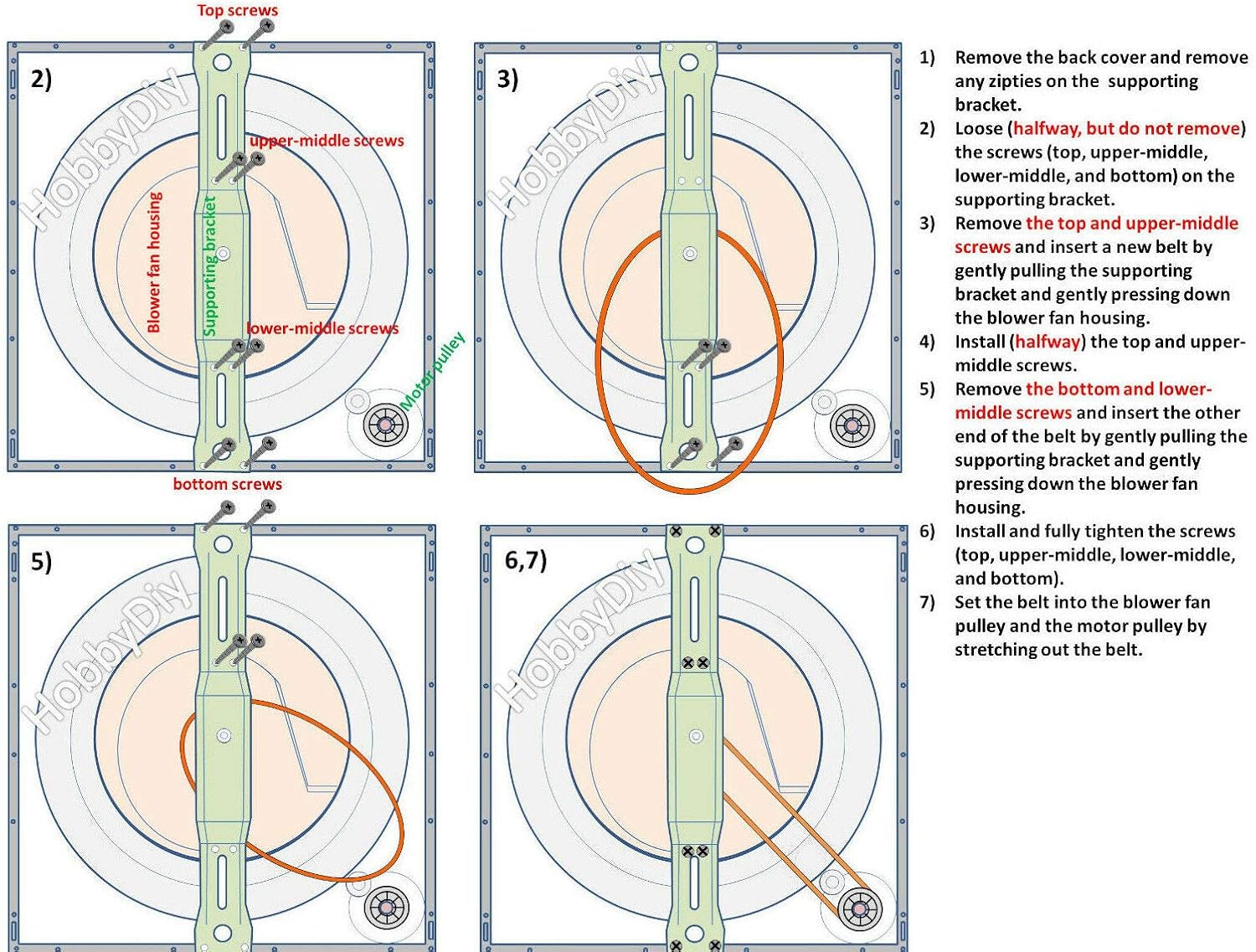 Portable Dryer Blower Fan Belt for Magic Chef 2.6 cu.ft. Compact Dryer- MCSDRY1S : Appliances