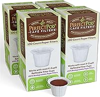 Vista 10 de Perfect Pod - Forros de papel reutilizables para cápsulas de café K Cup, se adapta a todas las marcas, compatible con todas las cápsulas