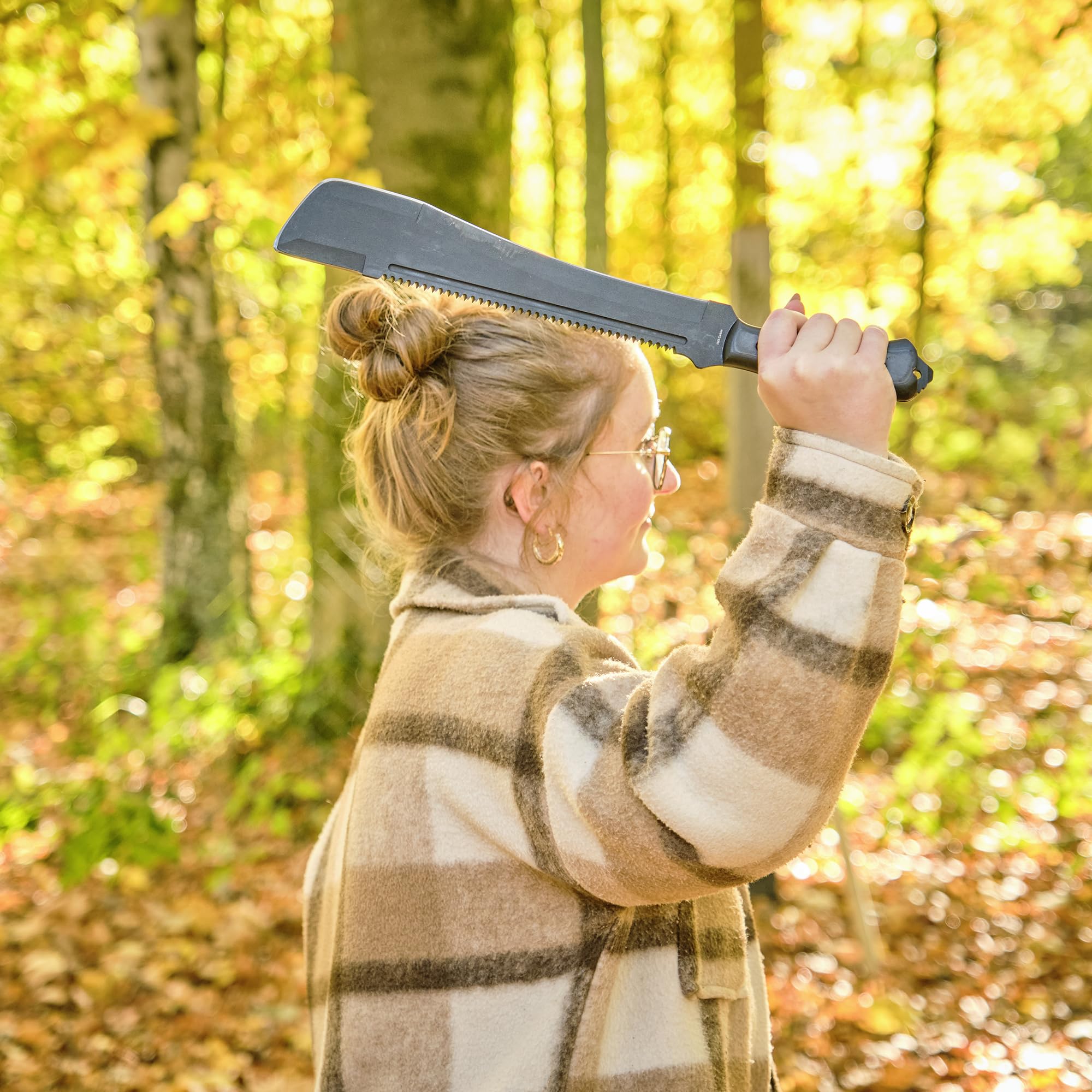 Walther MachTac MSM, 1065 Carbonstahl, feststehendes Messer, ideal für Outdoor Aktivitäten