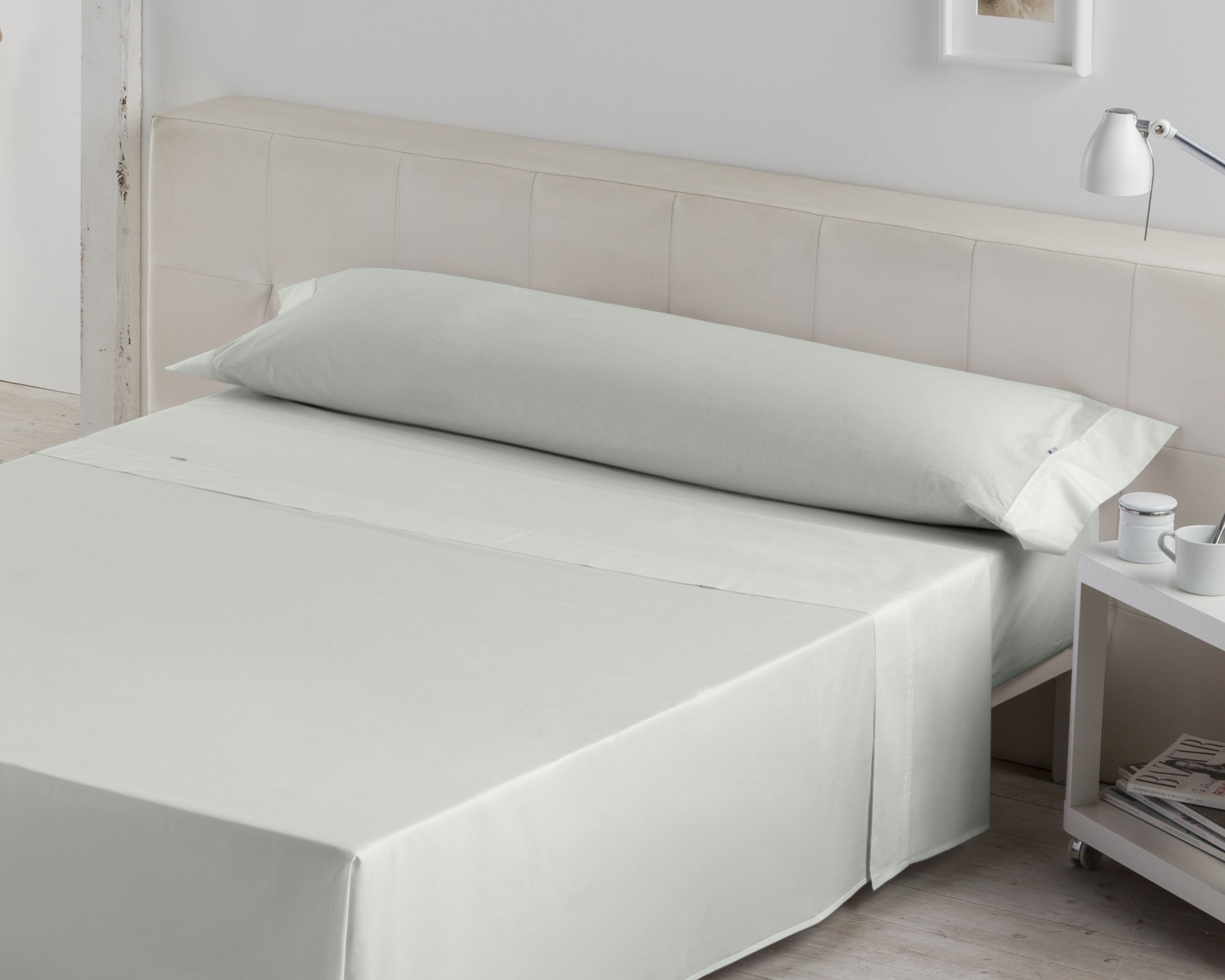 Juego de sábanas color hueso Cama de 90 (3 piezas) - 100% algodón - 200 hilos