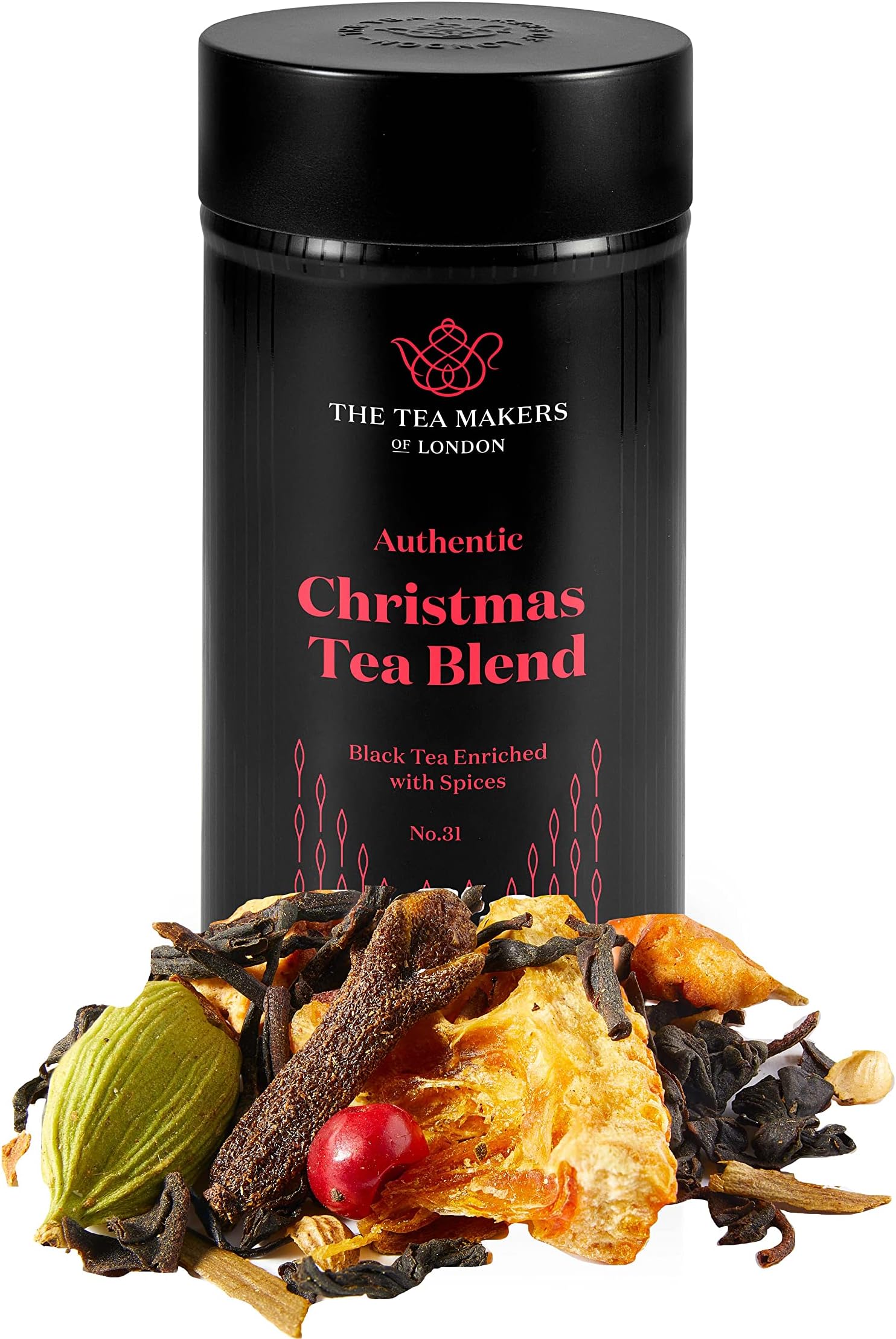 Authentic Christmas Tea - Spiced Loose Leaf Black Tea Blend 125g Caddy