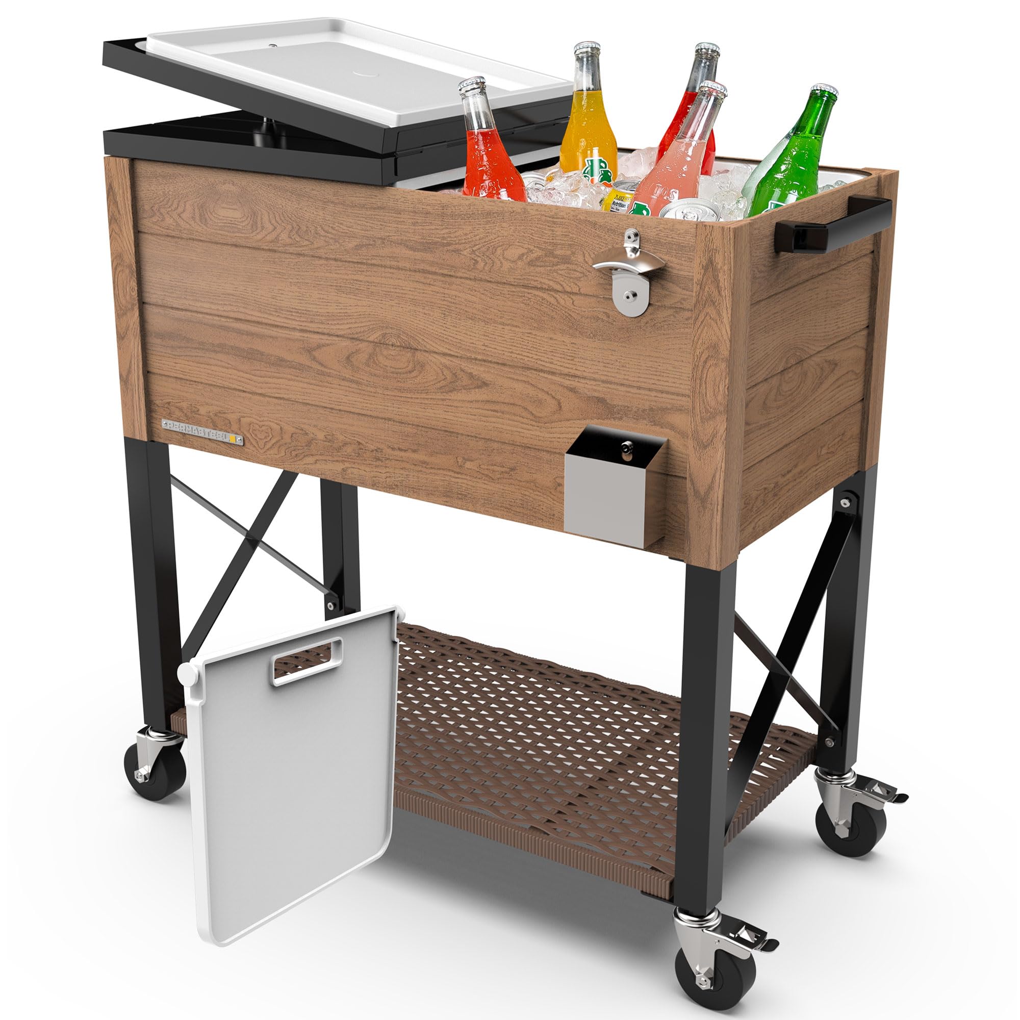 Permasteel 80 Qt Oak Brown Party Cooler