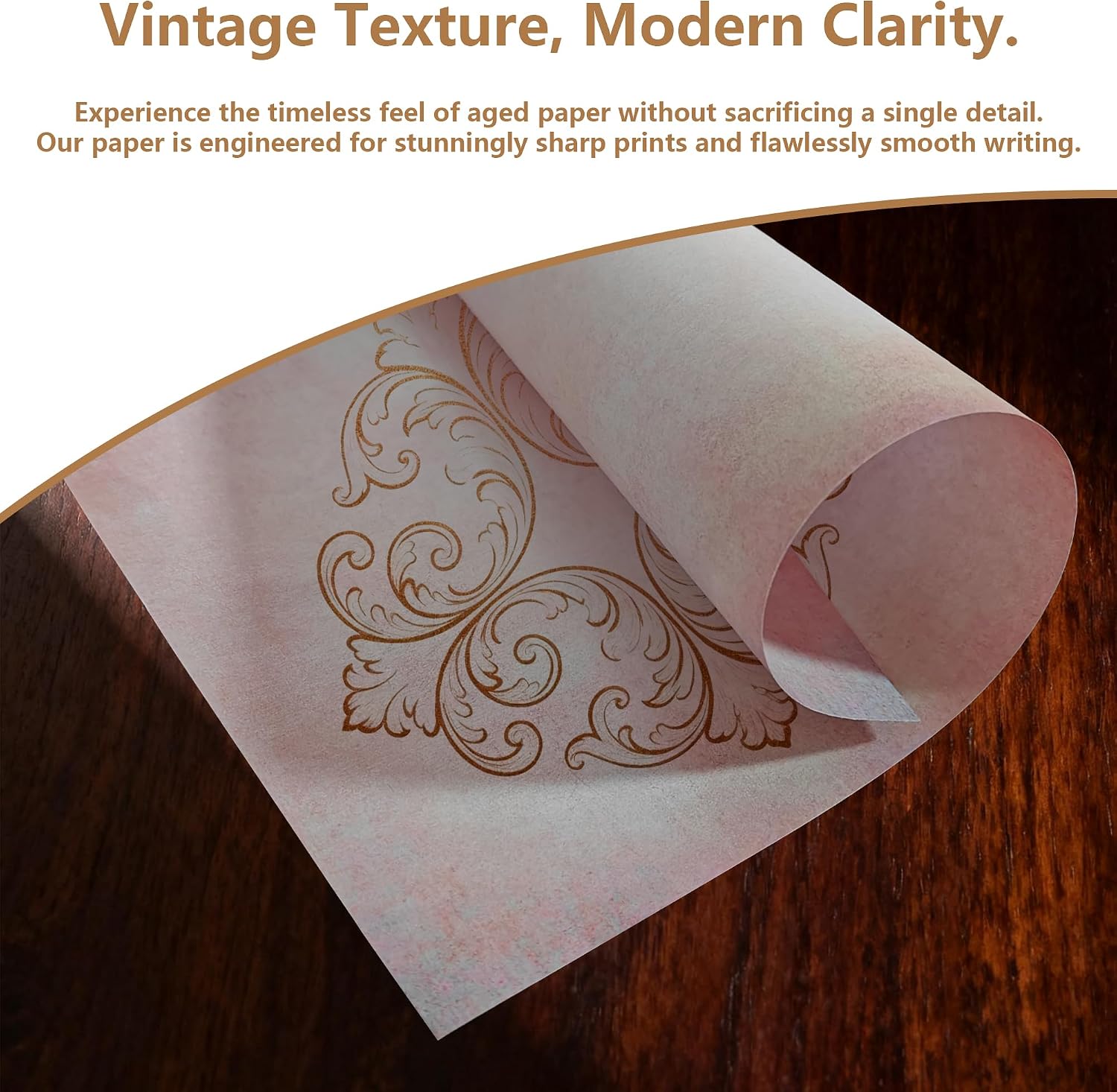 Vintage Stationery Paper 60 Sheets, 8.26" x 11" Letter Size image 4