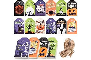 120PCS Halloween Sticker Tags for Goodie Bags