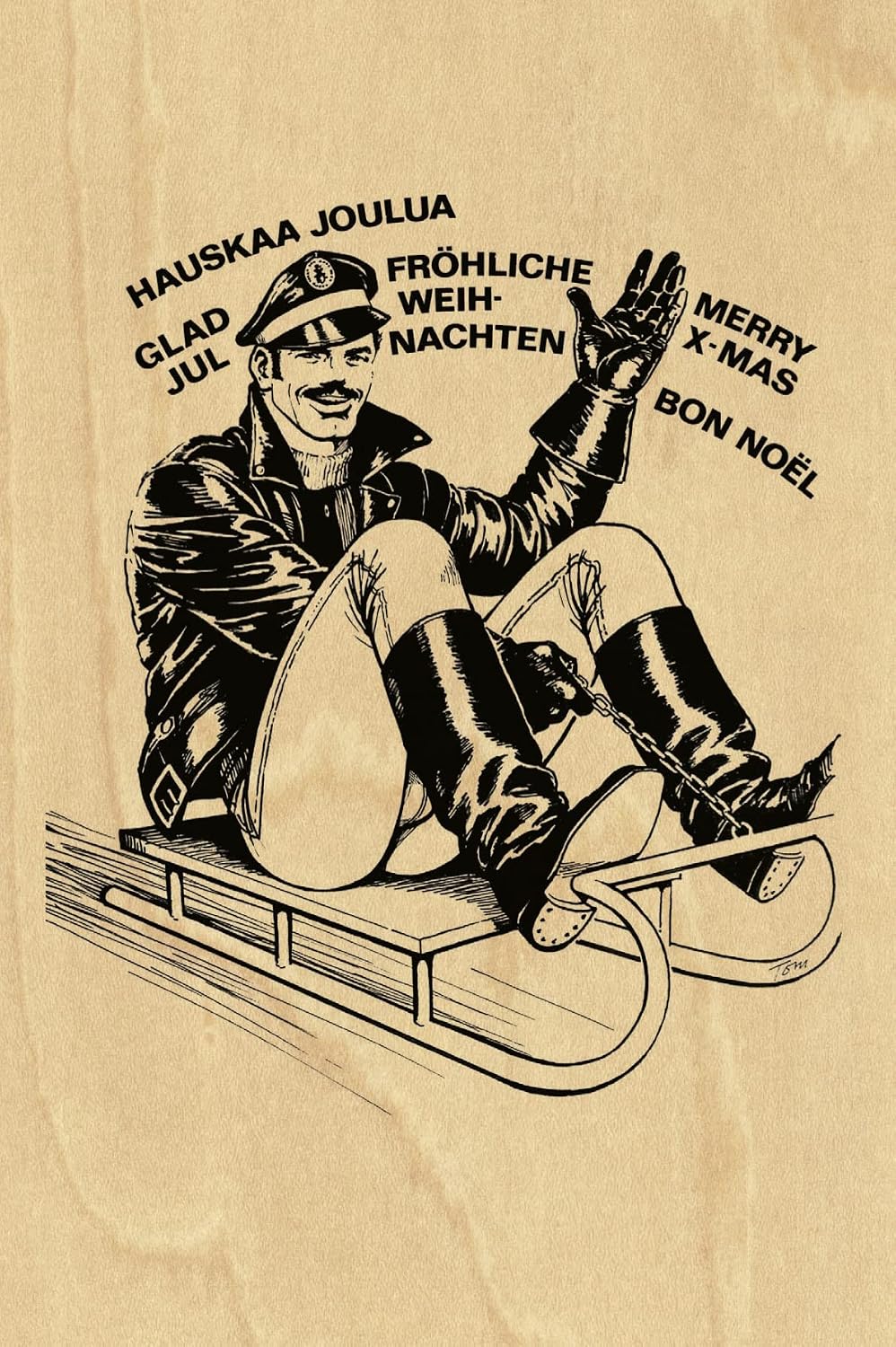 Tom of Finland Wooden Holiday Postcards (Christmas Cards)