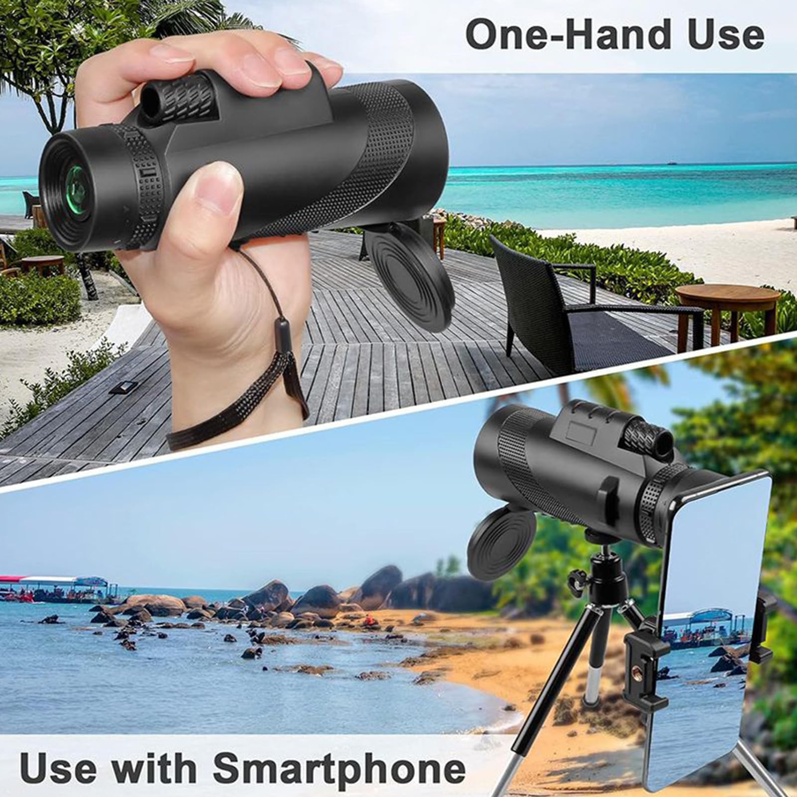 Amazon.co.jp: 高倍率手持ち望遠鏡 – 80倍単眼鏡 大人向けギア | 登山