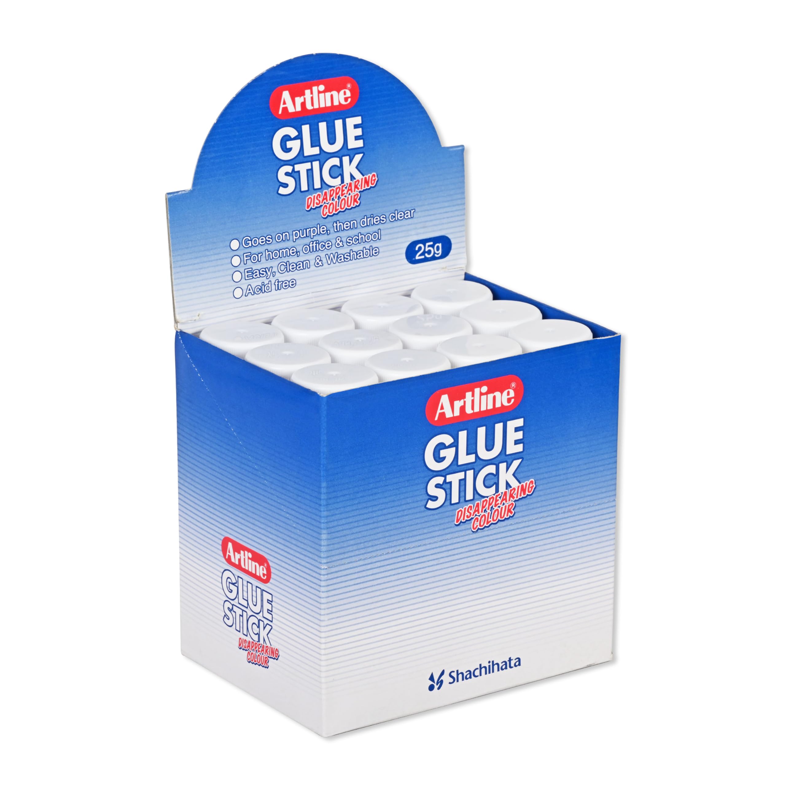 Sponsored Ad – 12 Pieces EGD-25 Glue Stick 25 Grams Disappearing Color -ARGLS25G