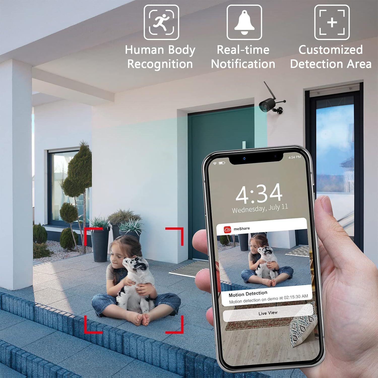 Uр Tо 40% оƒƒ 2Pack Wireless Security Cloud Camera for Outdoor/Home,1080P Full HD WiFi IP Camera with Night Vision, Motion Detection, IP66 Waterproof,Cloud Storage, Live View ,Compatible with Alexa Google Assitant