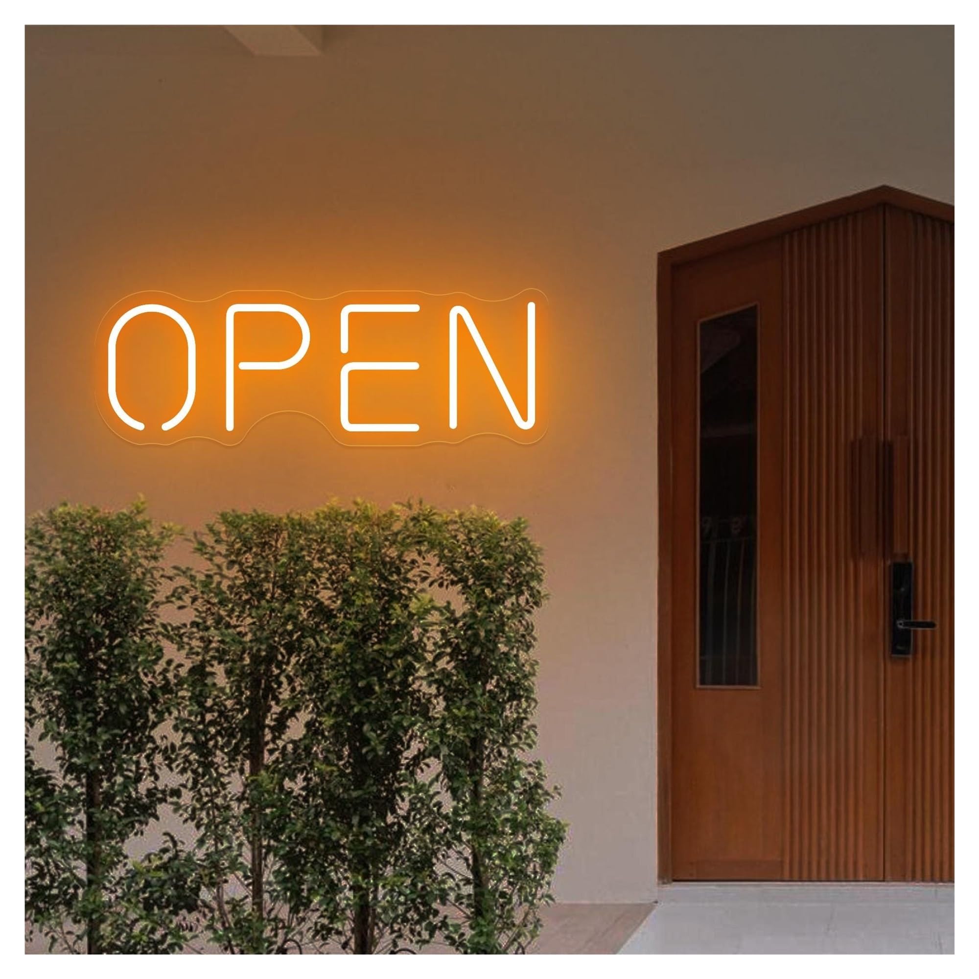 Shouxi B Sign Lamp Modern Open Sign, Neon, Light Up, Restaurant Ar Shop Wall Decor 30Cm(B)